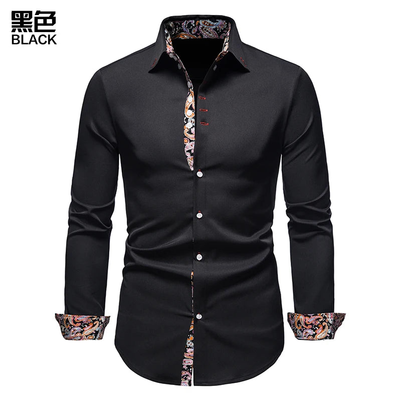Men's Smart Casual Long Sleeve Shirt