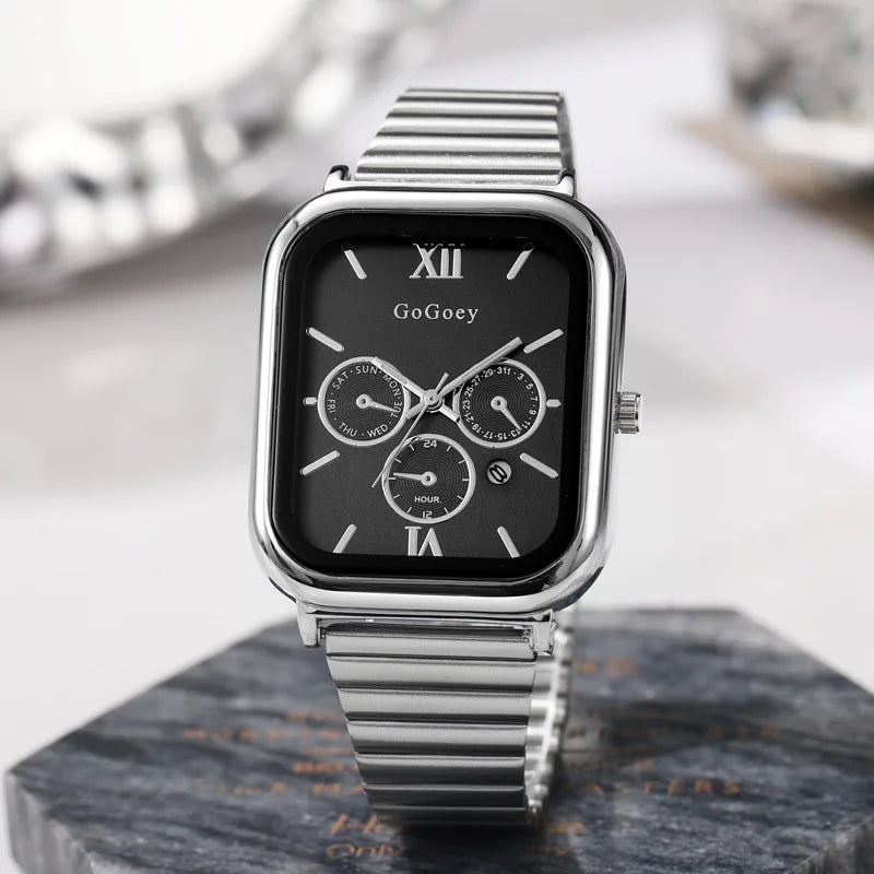 Luxury Unisex Quartz Watch – Classic Business Dress with Date