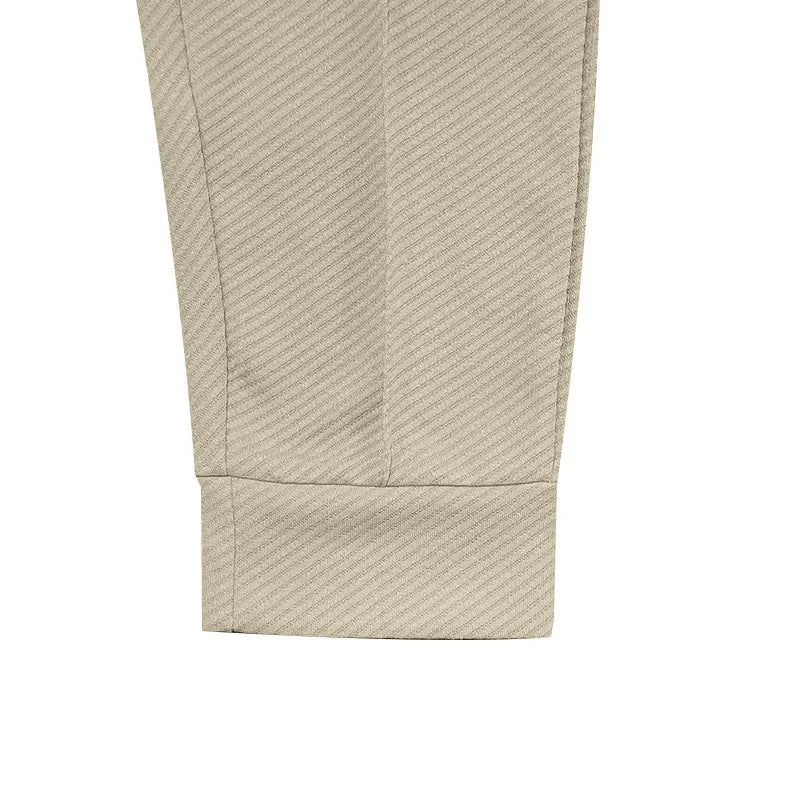 Men's Twill Two-Piece Suit Set