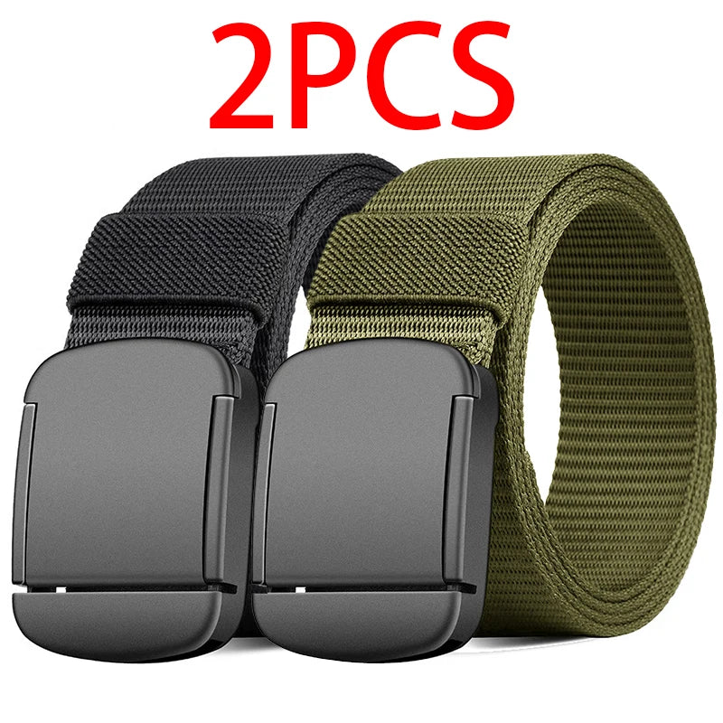 Outdoor Nylon Waist Belt – Anti-Slip, Non-Perforated, Tactical for Men & Women
