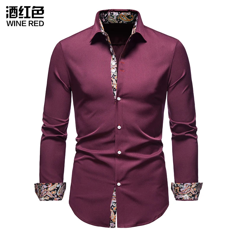Men's Smart Casual Long Sleeve Shirt
