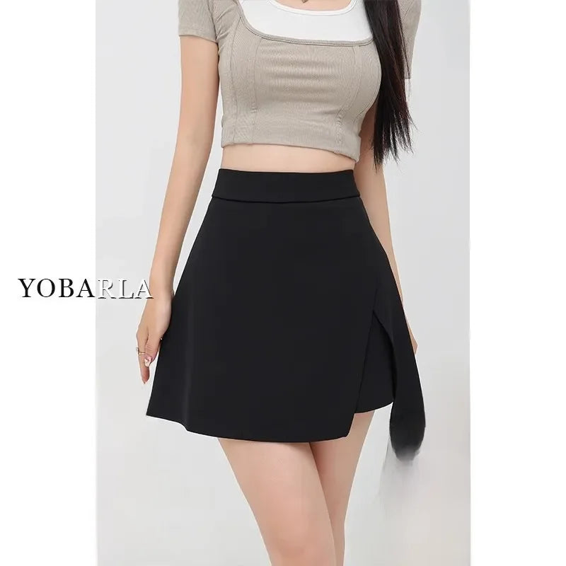 Women’s High Waist A-Line Mini Skirt