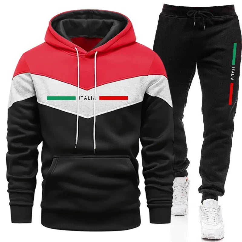 Men's Hoodie Tracksuit Set