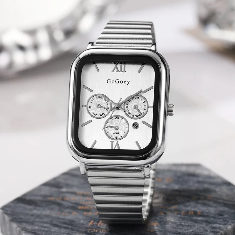 Luxury Unisex Quartz Watch – Classic Business Dress with Date