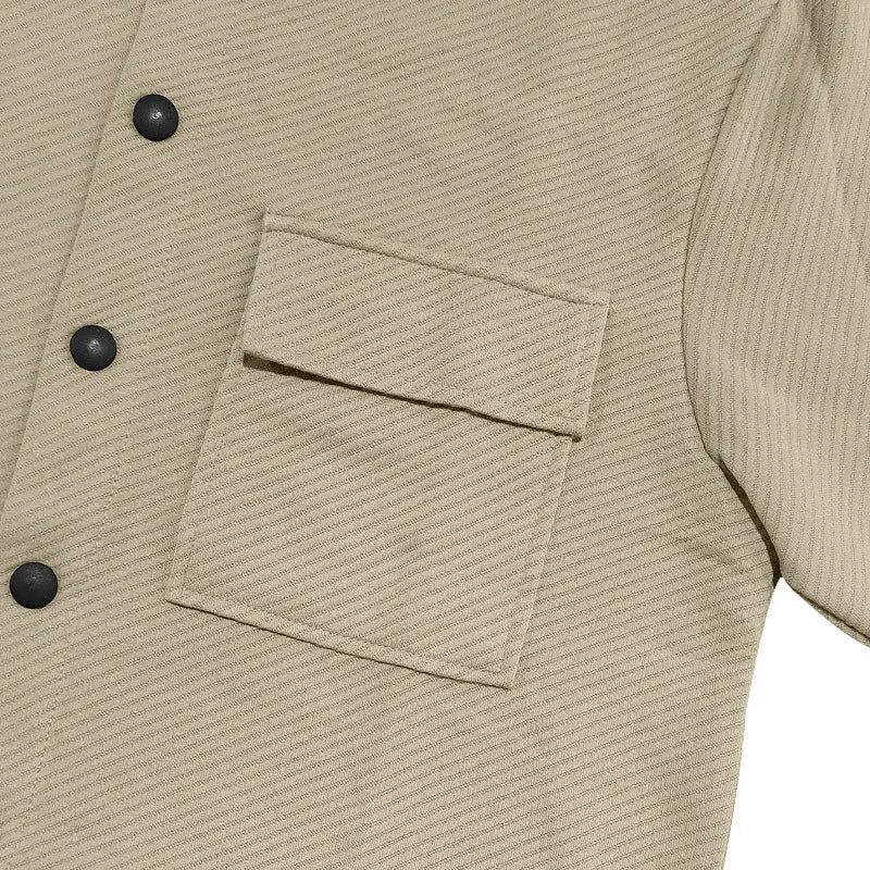 Men's Twill Two-Piece Suit Set