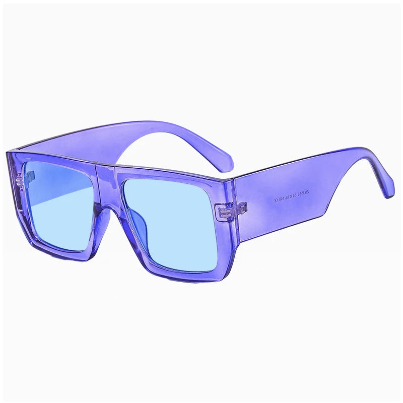 Unisex Vintage Square Sunglasses