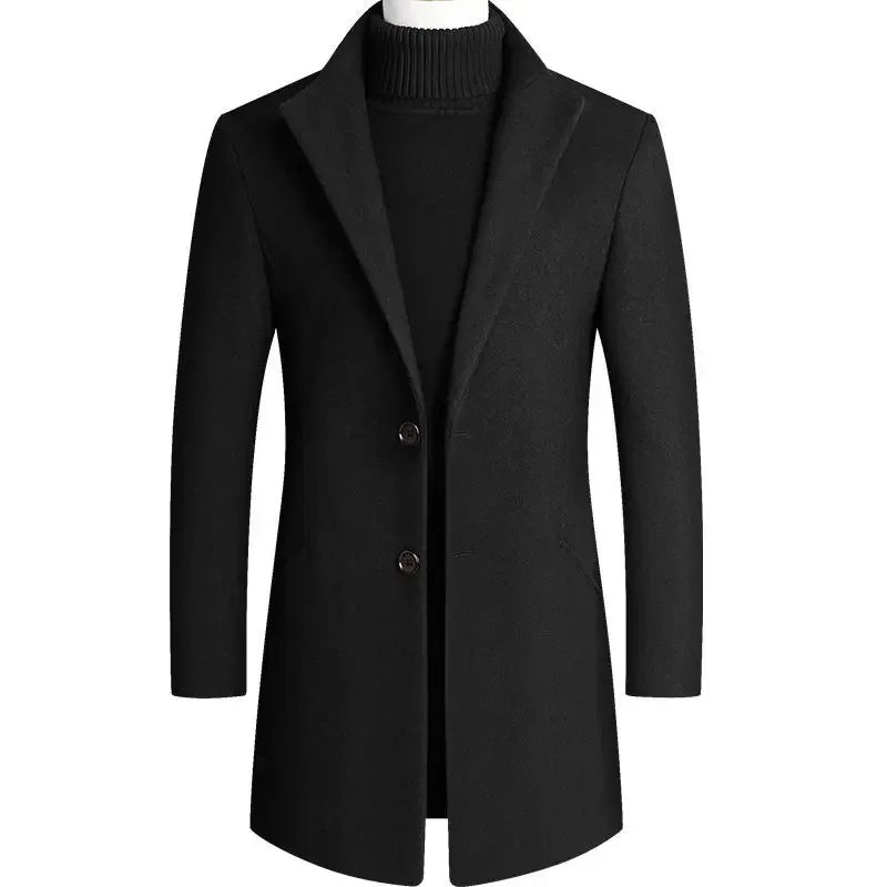 Men’s Cashmere Wool Trench Coat