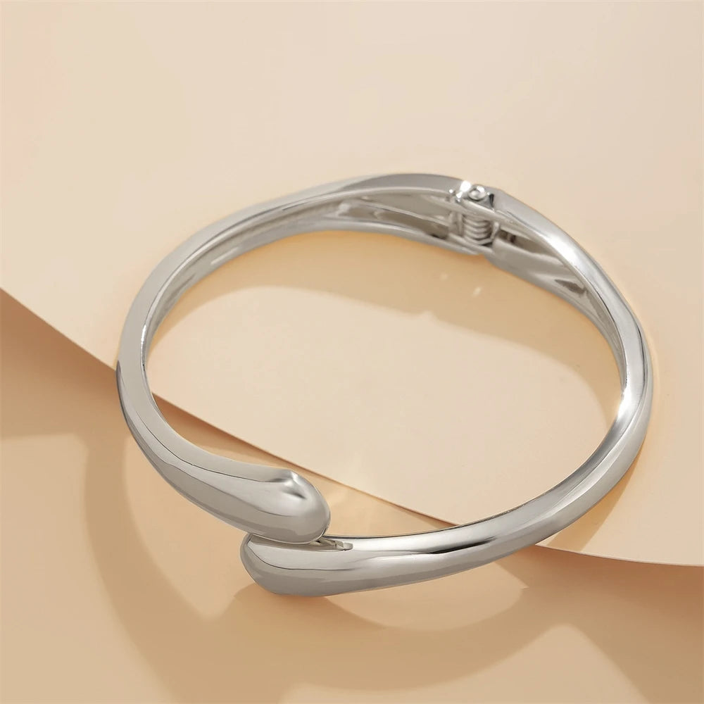 Chunky Open Cuff Bangle & Ring