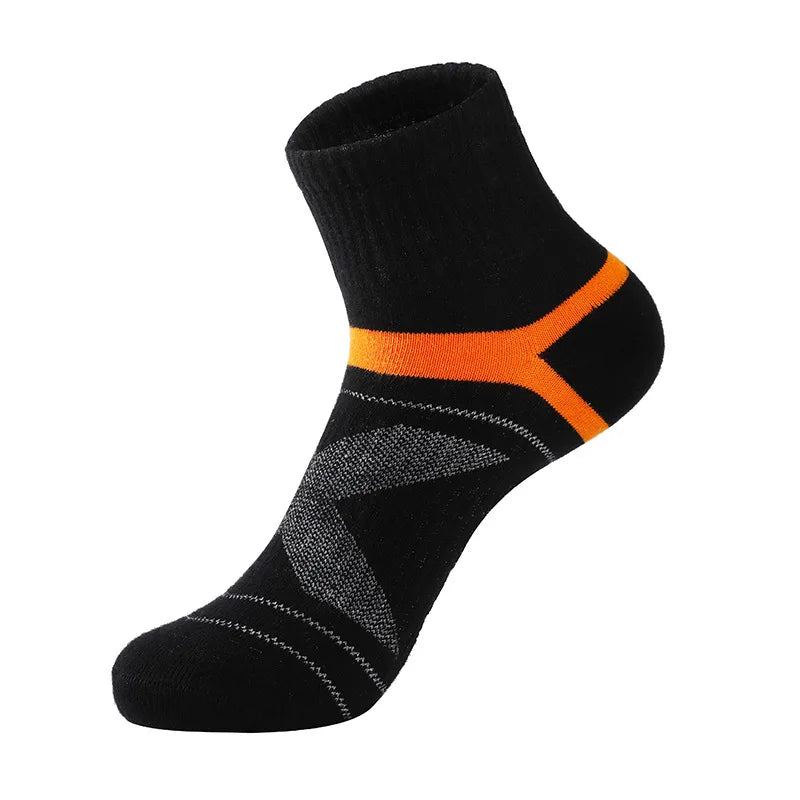 Men's socks autumn and winter mid-tube basketball sports socks high-quality pure cotton comfortable breathable cotton socks