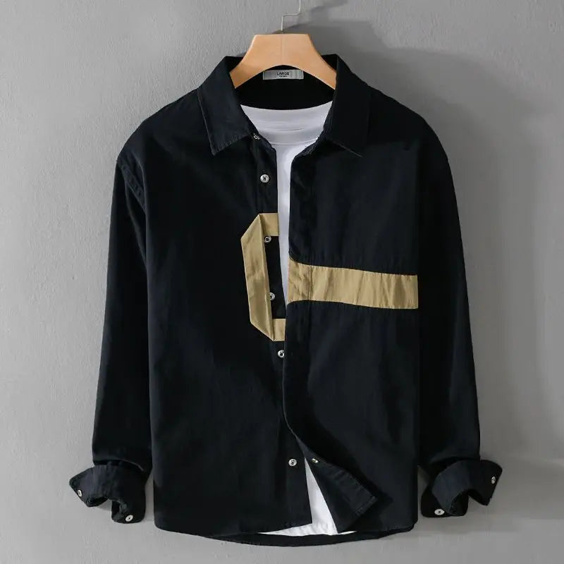 Men’s Vintage Long Sleeve Polo