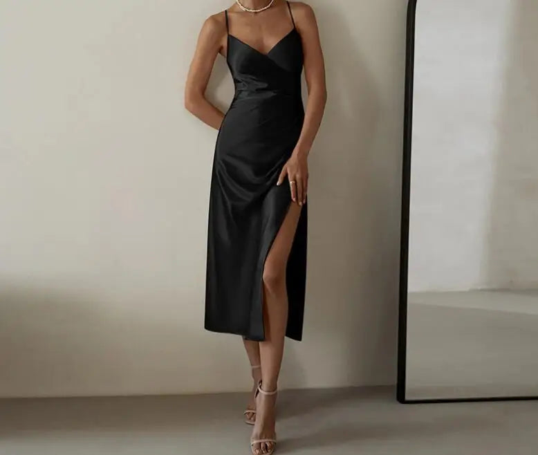 Women’s Backless Suspender Dress