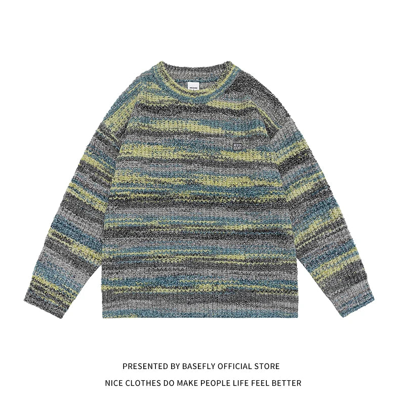 Unisex Rainbow Sweater – Casual Streetwear Pullover