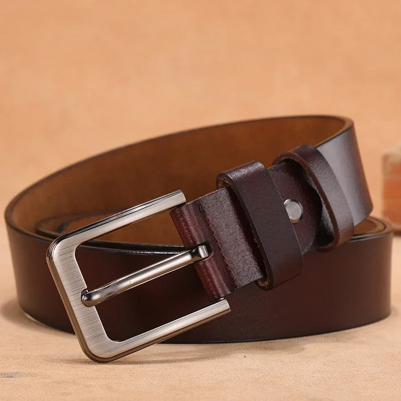 Men’s Plus Size Genuine Leather Belt