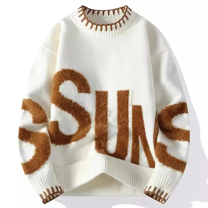 Men’s Loose-Fit Knitted Sweater