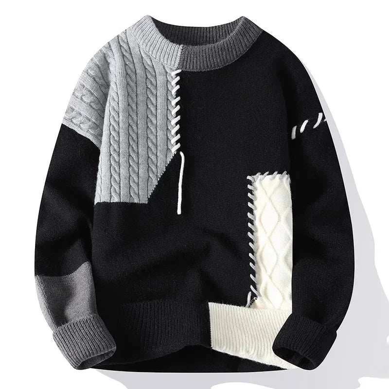 Men’s Loose-Fit Knitted Sweater