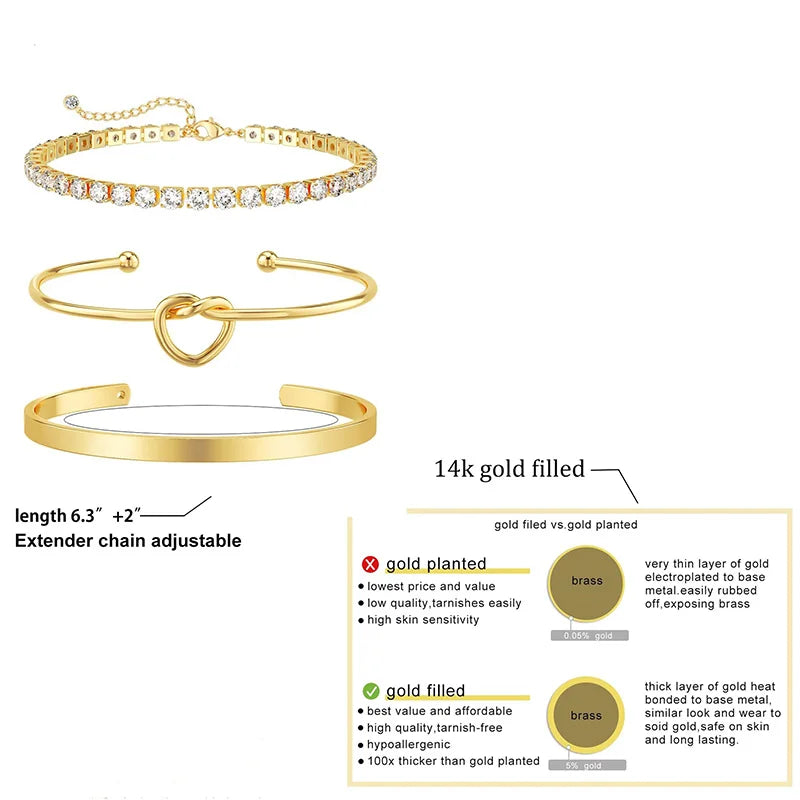 Women's Stainless Steel Bangle Set