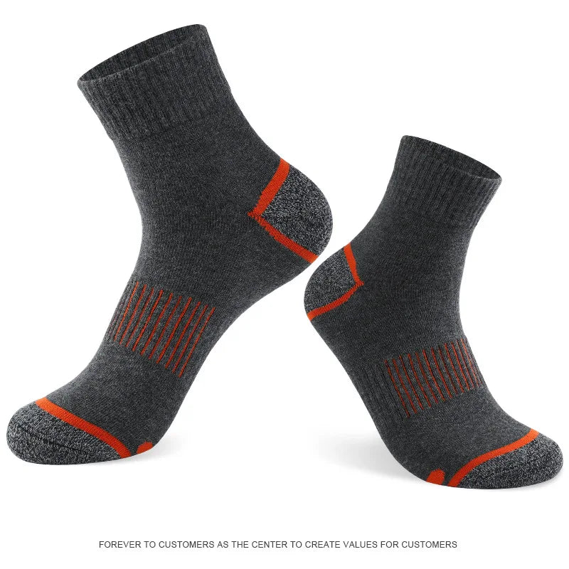 Men's socks autumn and winter mid-tube basketball sports socks high-quality pure cotton comfortable breathable cotton socks