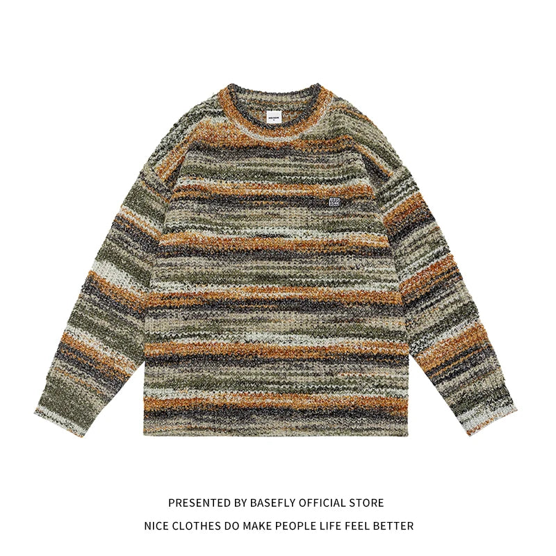 Unisex Rainbow Sweater – Casual Streetwear Pullover