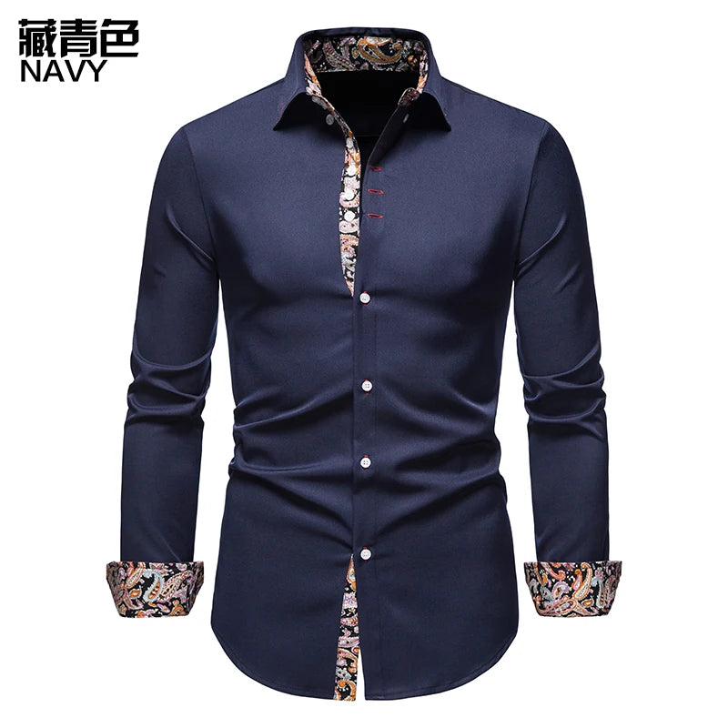 Men's Smart Casual Long Sleeve Shirt