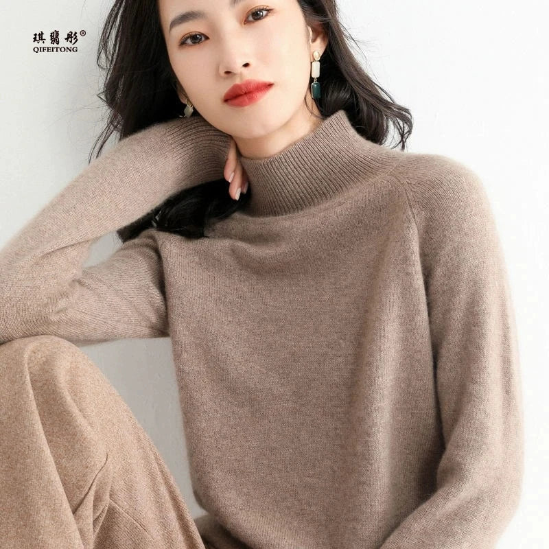 Women’s Long Sleeve Turtleneck Sweater