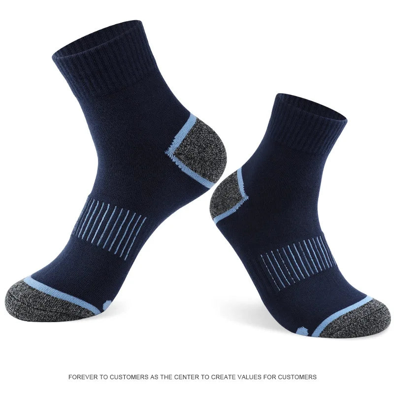 Men's socks autumn and winter mid-tube basketball sports socks high-quality pure cotton comfortable breathable cotton socks