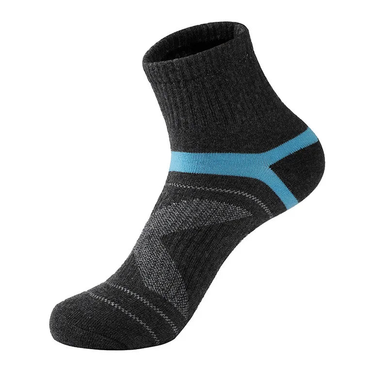 Men's socks autumn and winter mid-tube basketball sports socks high-quality pure cotton comfortable breathable cotton socks