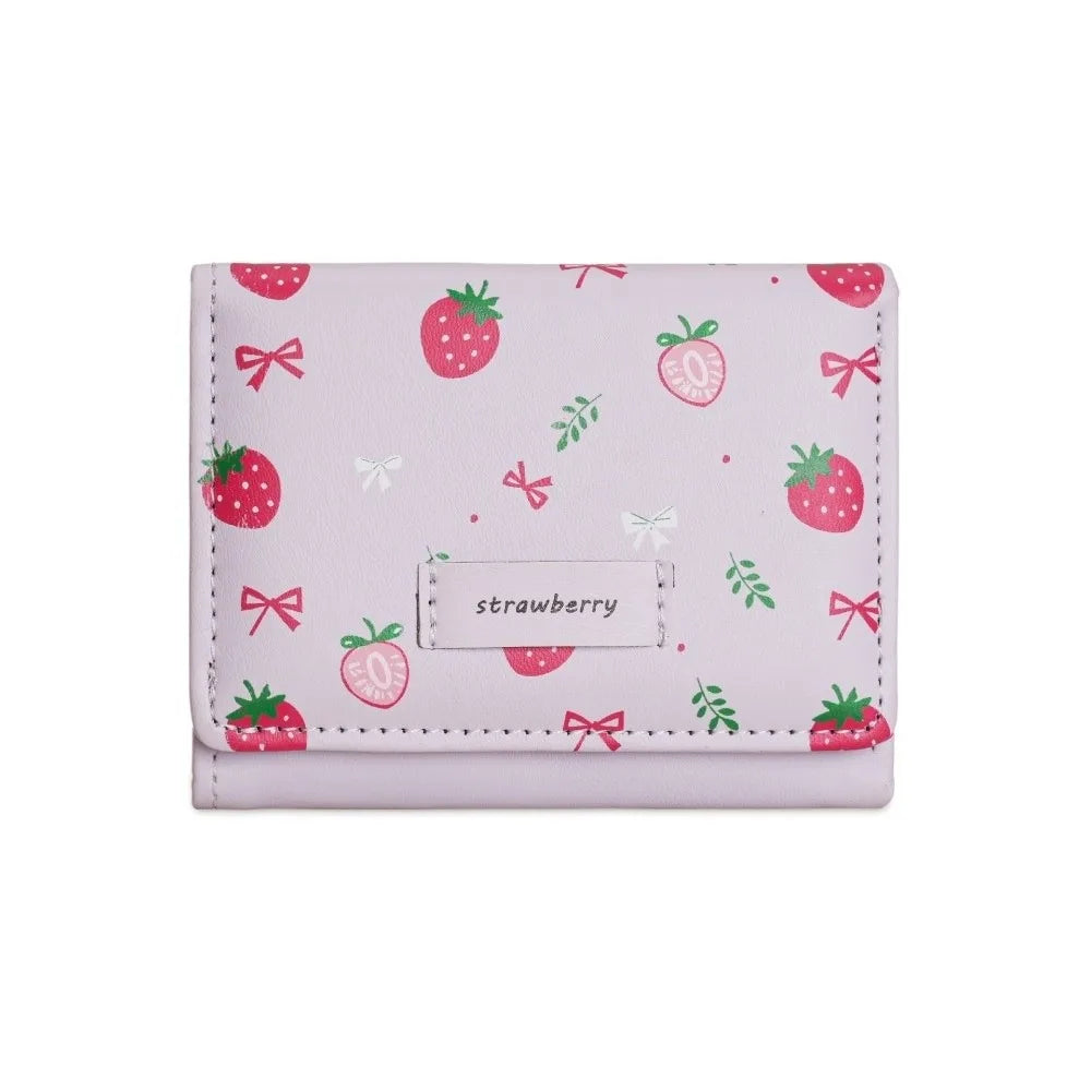 Women’s Strawberry Tri-Fold Wallet