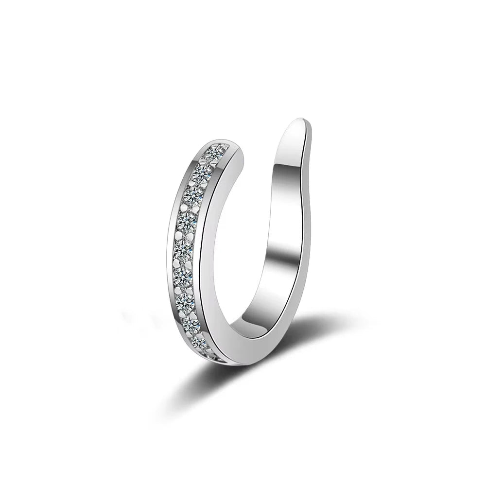 Crystal Zircon Clip-On Ear Cuff – No Piercing