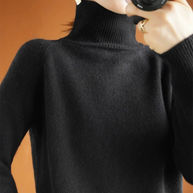 Women’s Long Sleeve Turtleneck Sweater