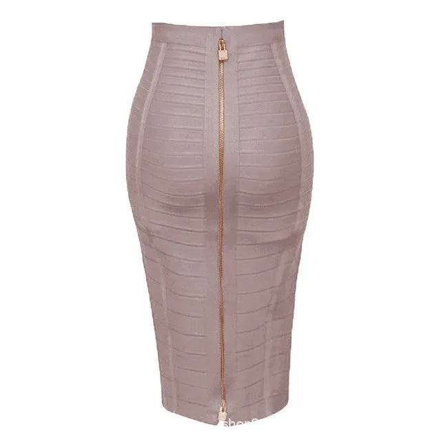 Women’s Striped Pencil Bandage Skirt