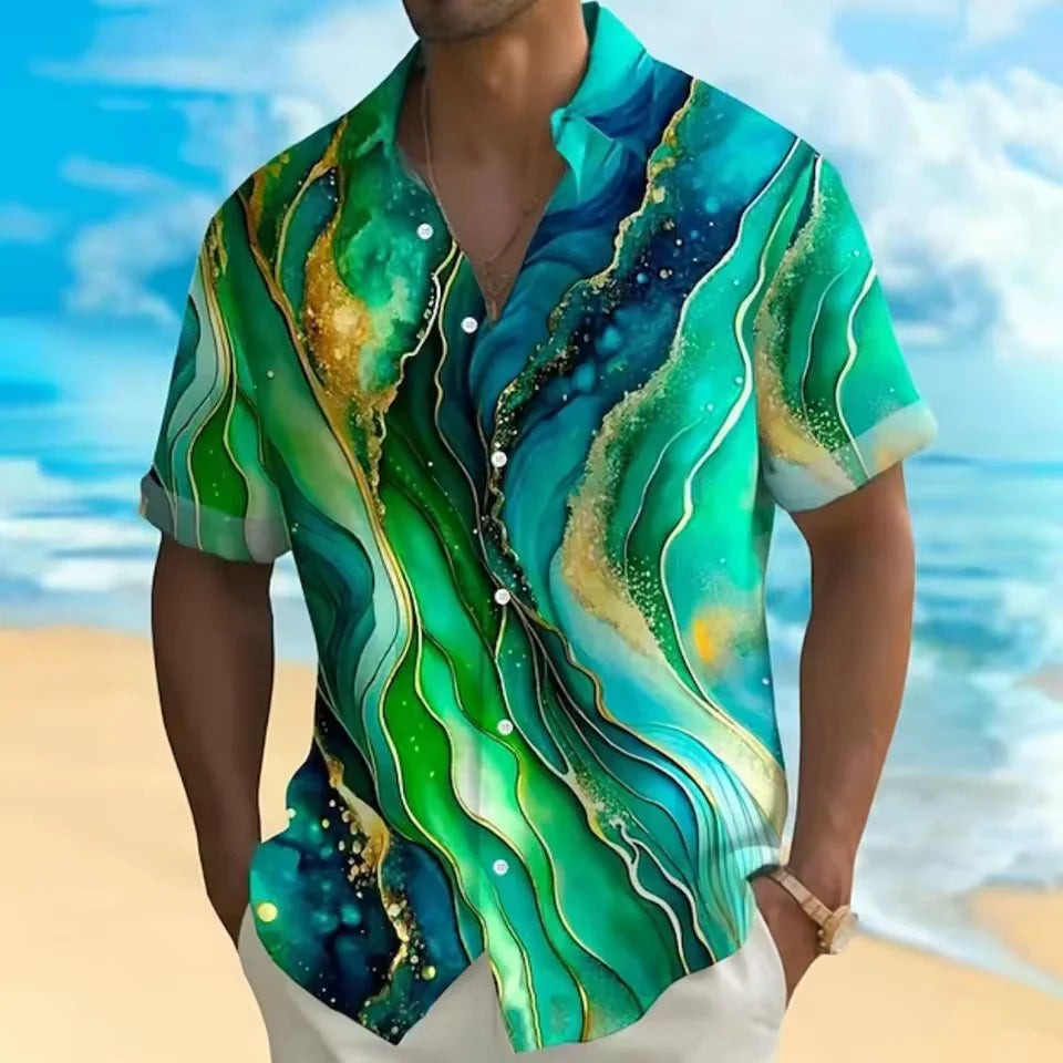 Men’s Short Sleeve Printed Shirt