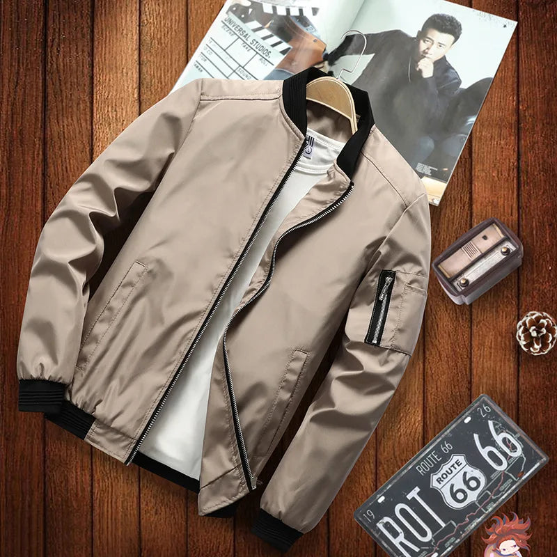 Men’s Slim Fit Bomber Jacket