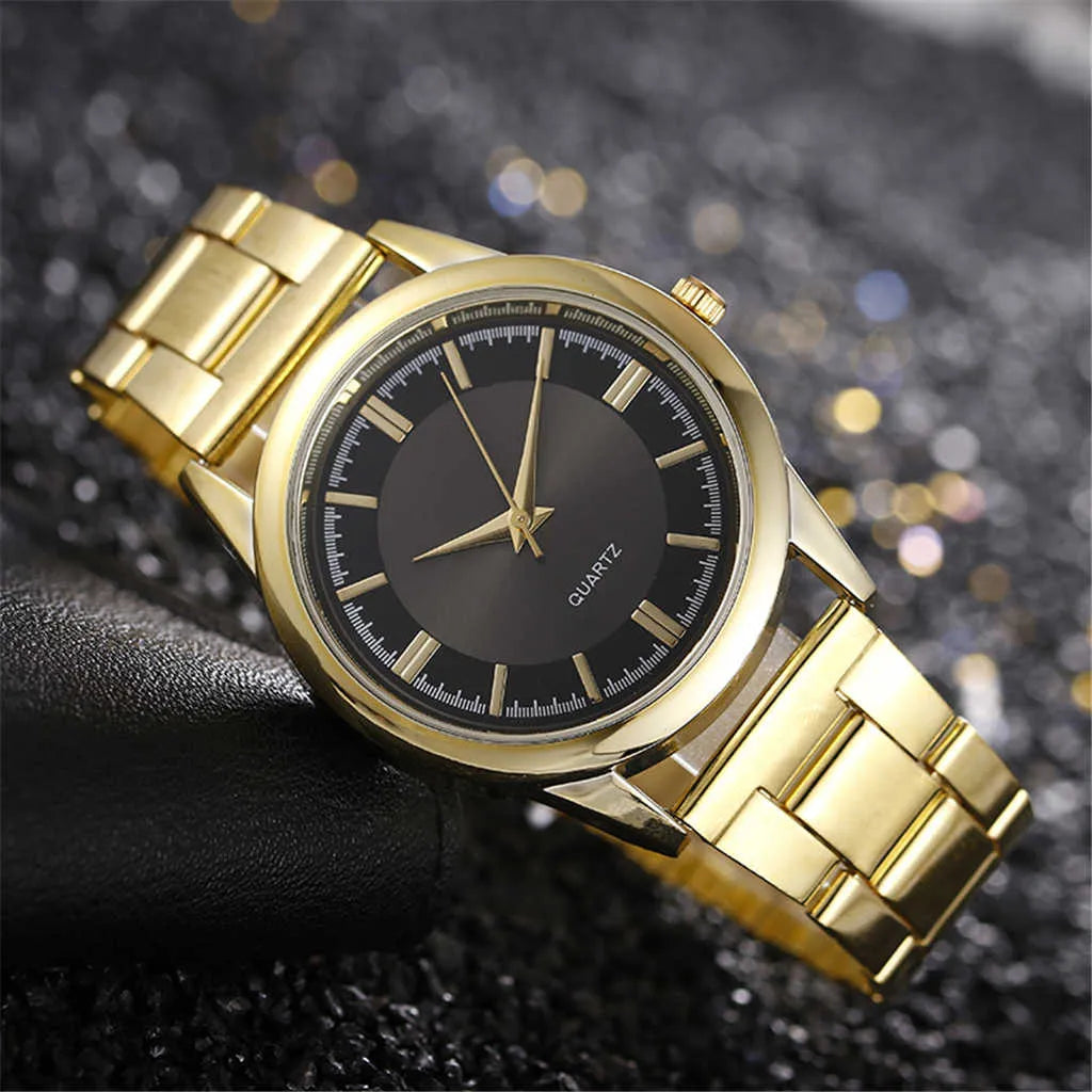 Men’s Luxury Gold Quartz Watch