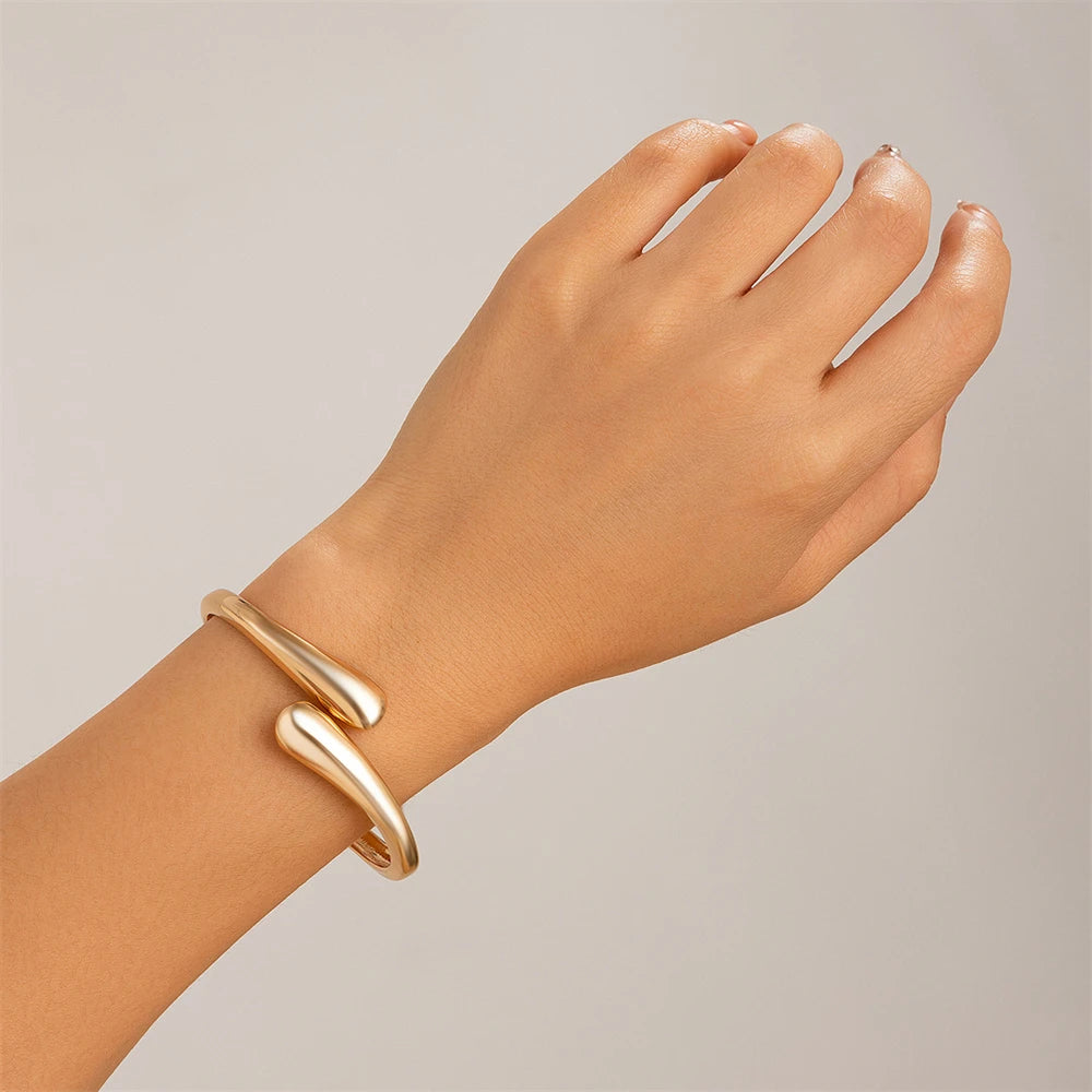 Chunky Open Cuff Bangle & Ring