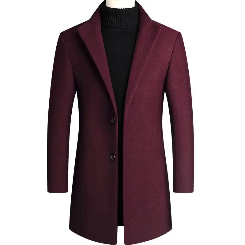 Men’s Cashmere Wool Trench Coat