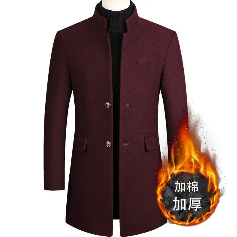 Men’s Cashmere Wool Trench Coat