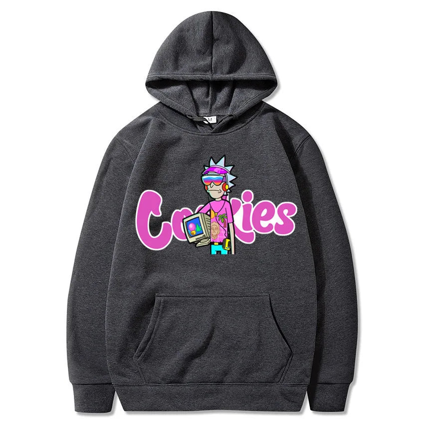 Anime Print Hoodie – Unisex Oversized Streetwear