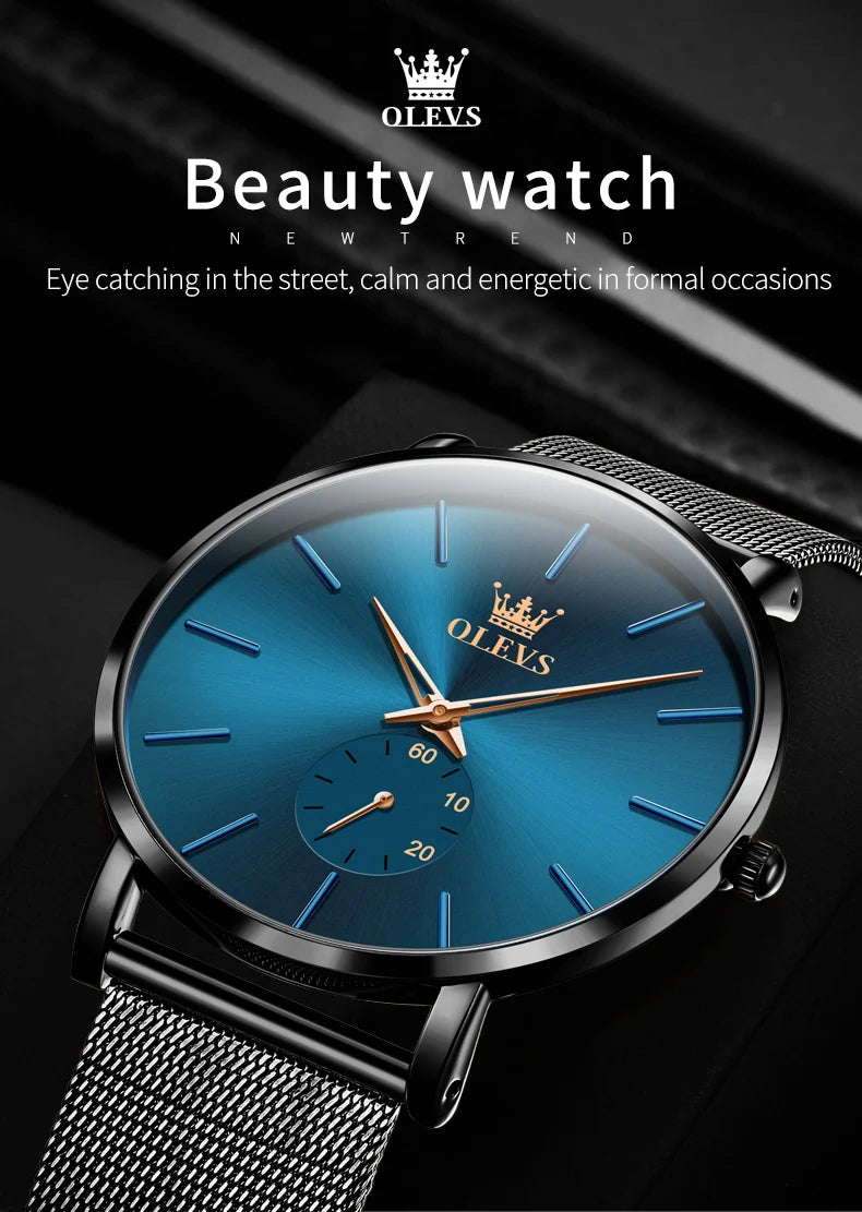 Unisex Minimalist Ultrathin Quartz Watch