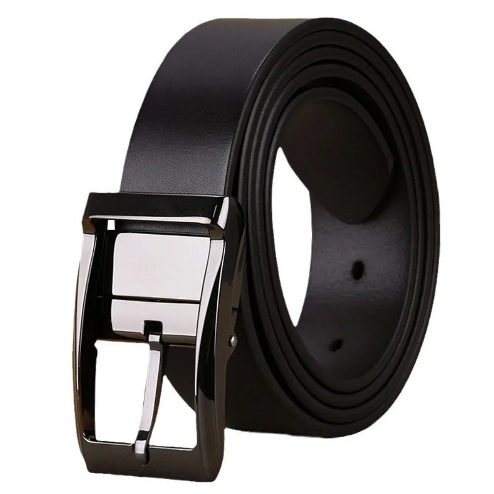 Luxury Genuine Leather Belt – Business Denim for Men & Women