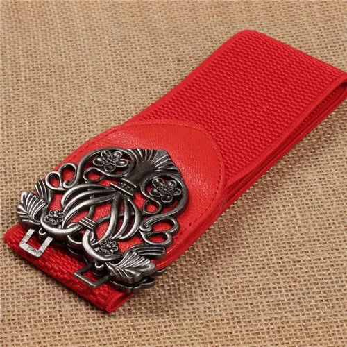 Women’s Wide Leather Waist Belt