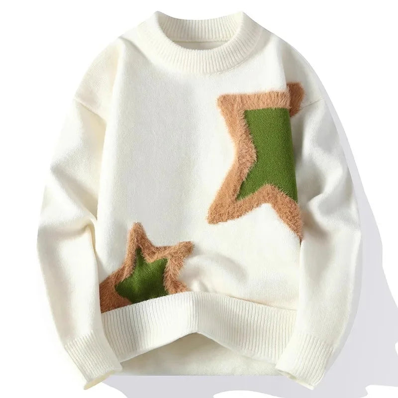 Men’s Loose-Fit Knitted Sweater