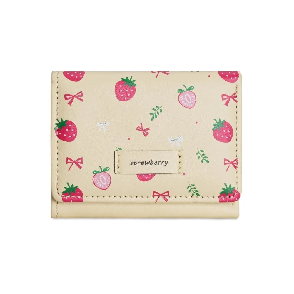Women’s Strawberry Tri-Fold Wallet