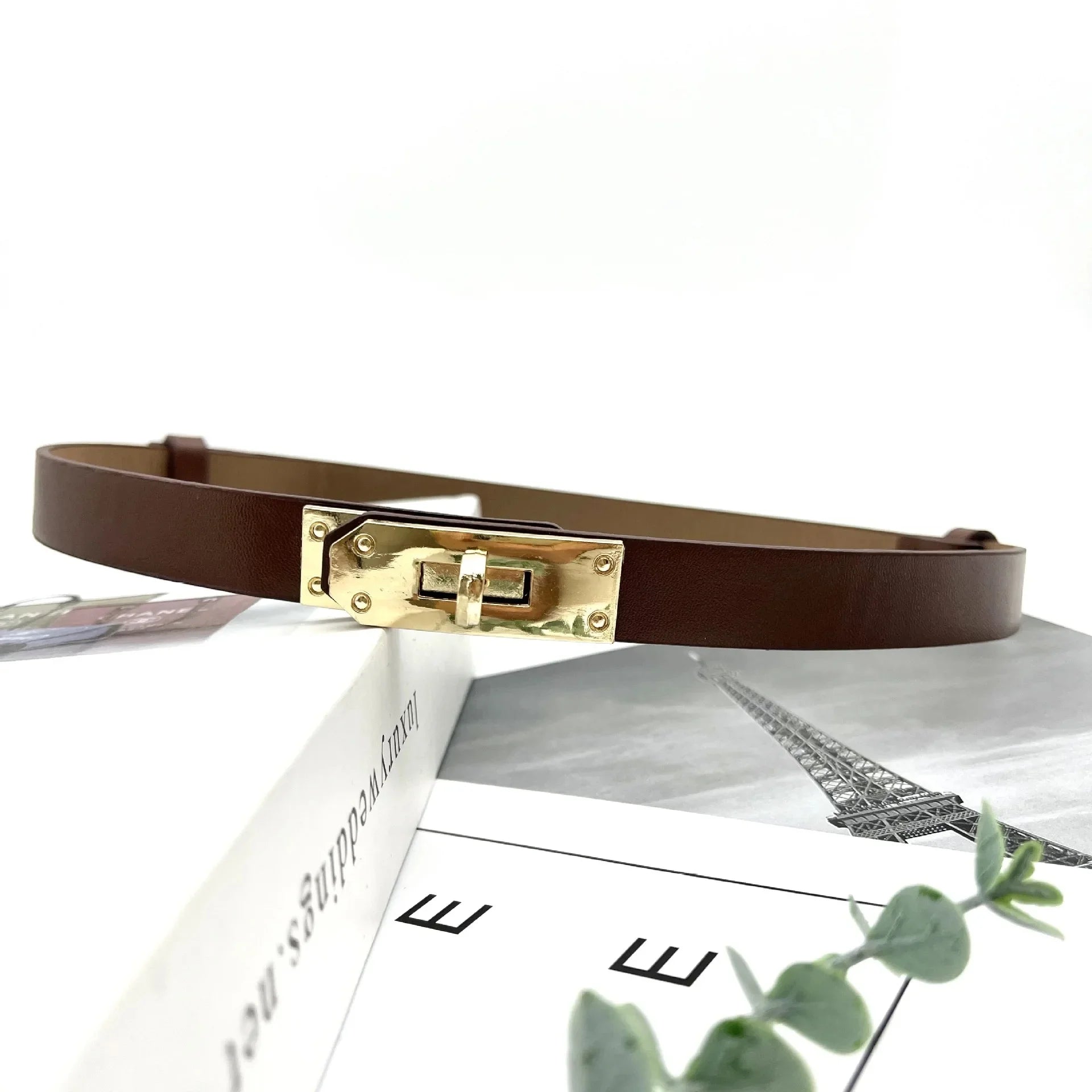 Women’s Adjustable Lock Buckle Waist Belt