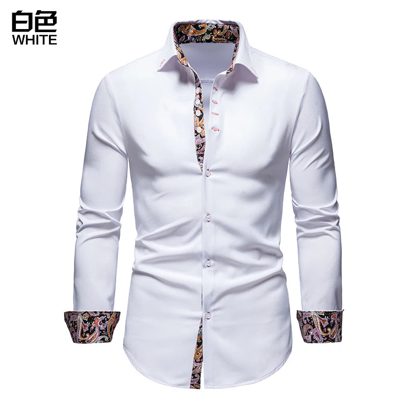Men's Smart Casual Long Sleeve Shirt