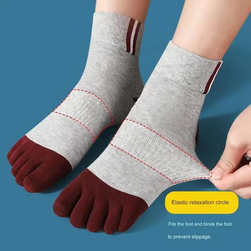 Men's Five-Toe Crew Socks