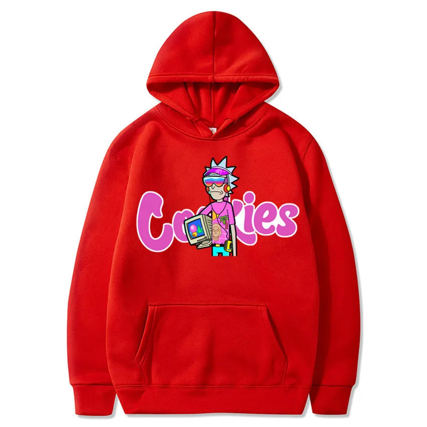 Anime Print Hoodie – Unisex Oversized Streetwear