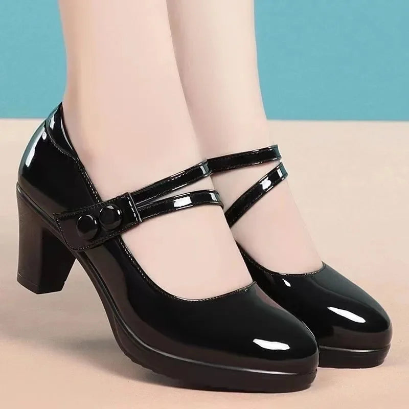 Women’s Low-Cut High Heel Shoes