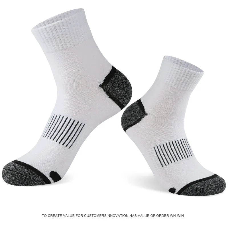 Men's socks autumn and winter mid-tube basketball sports socks high-quality pure cotton comfortable breathable cotton socks