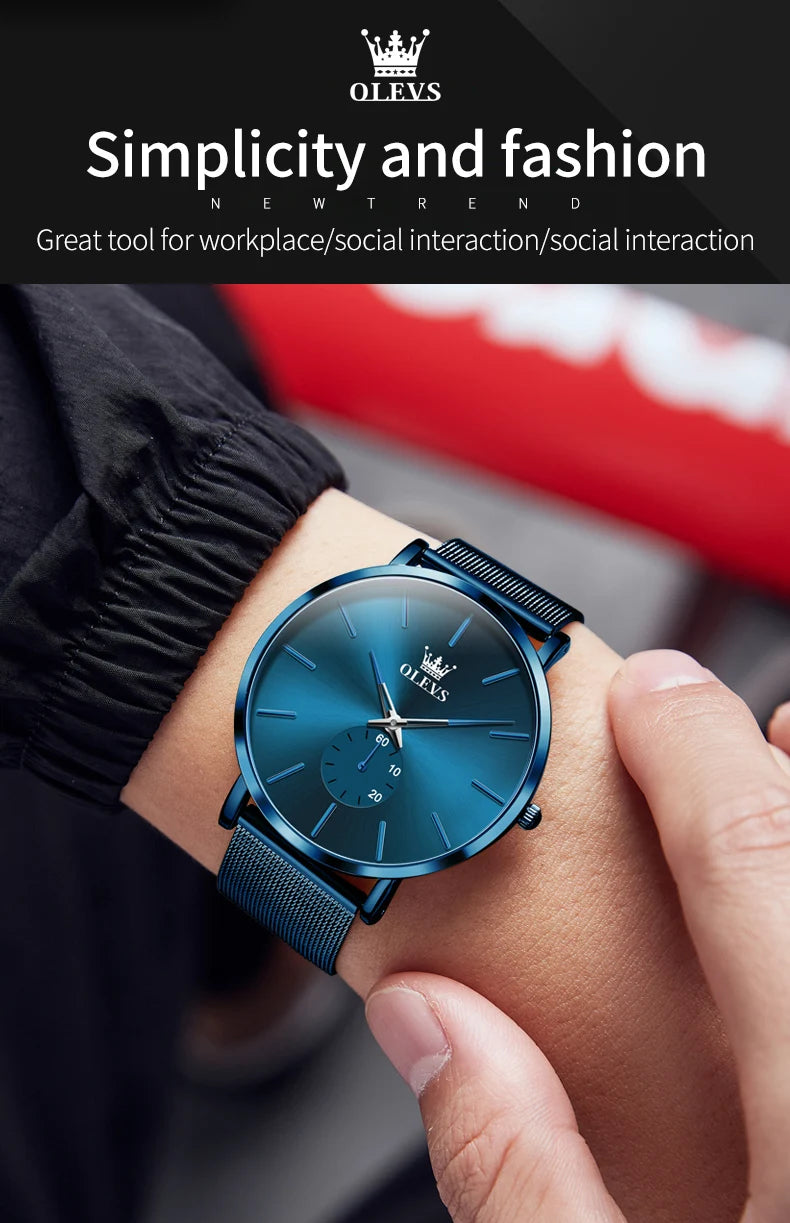 Unisex Minimalist Ultrathin Quartz Watch