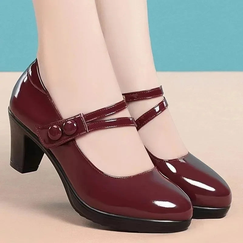 Women’s Low-Cut High Heel Shoes